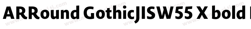ARRound GothicJISW55 X bold Regular字体转换